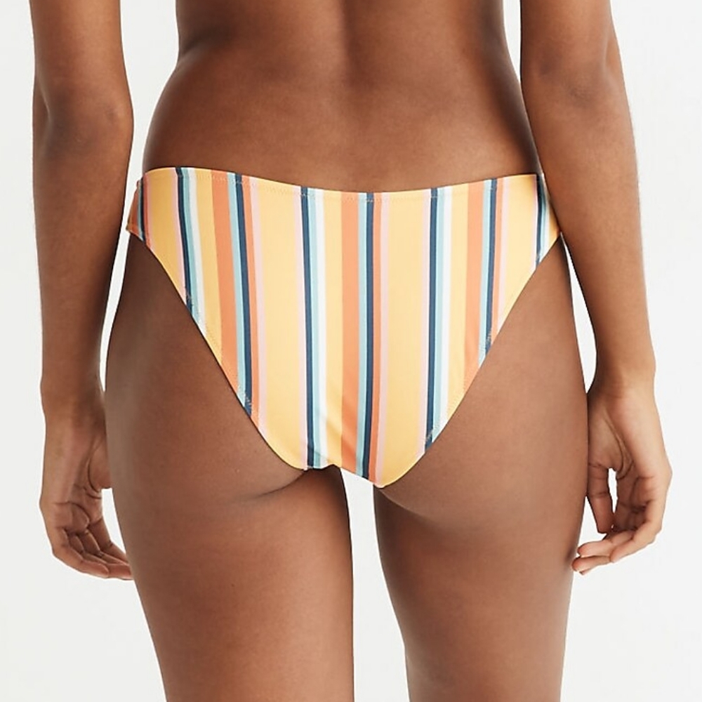 NEW Madewell Almeria Stripe Second Wave Classic Bikini Bottom XXS - Picture 4 of 5